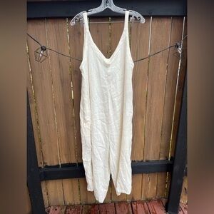 Cotton Cream Jumpsuit